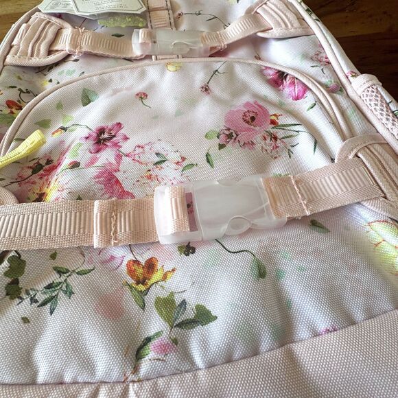 Pottery Barn Kids Mackenzie Monique Lhuillier Jolie Floral Large Backpack NEW - Picture 3 of 10